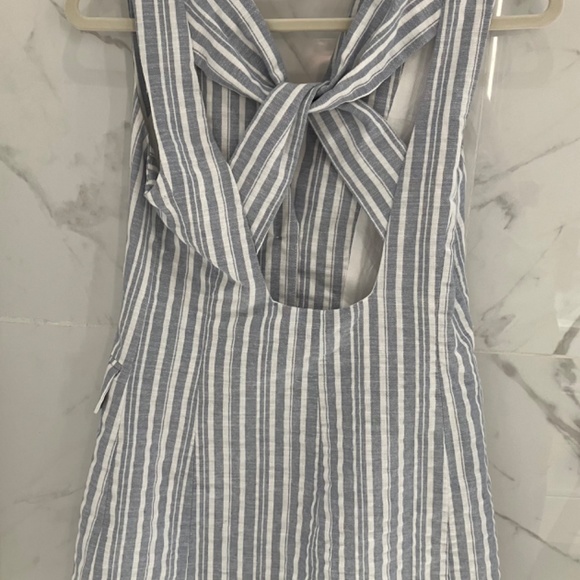 Current Air Blue and White Striped Mini Dress - Picture 10 of 11